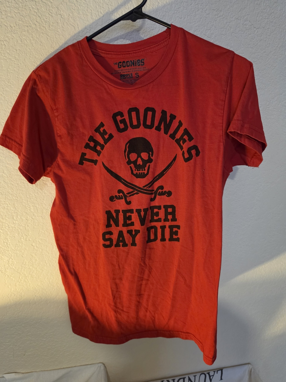 The Goonies 'Never Say Die' Red Graphic Tee